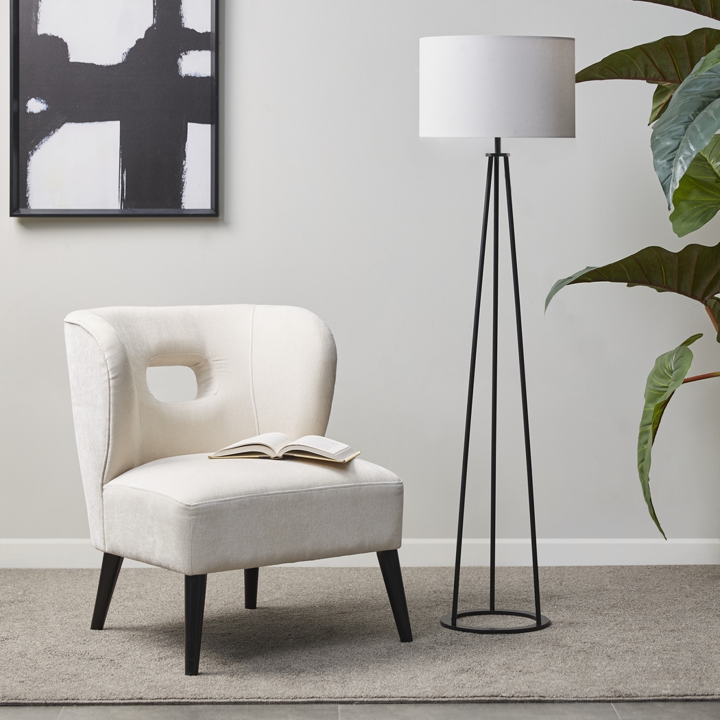 Cheri Peak Black Floor Lamp - Thumbnail - Image 2