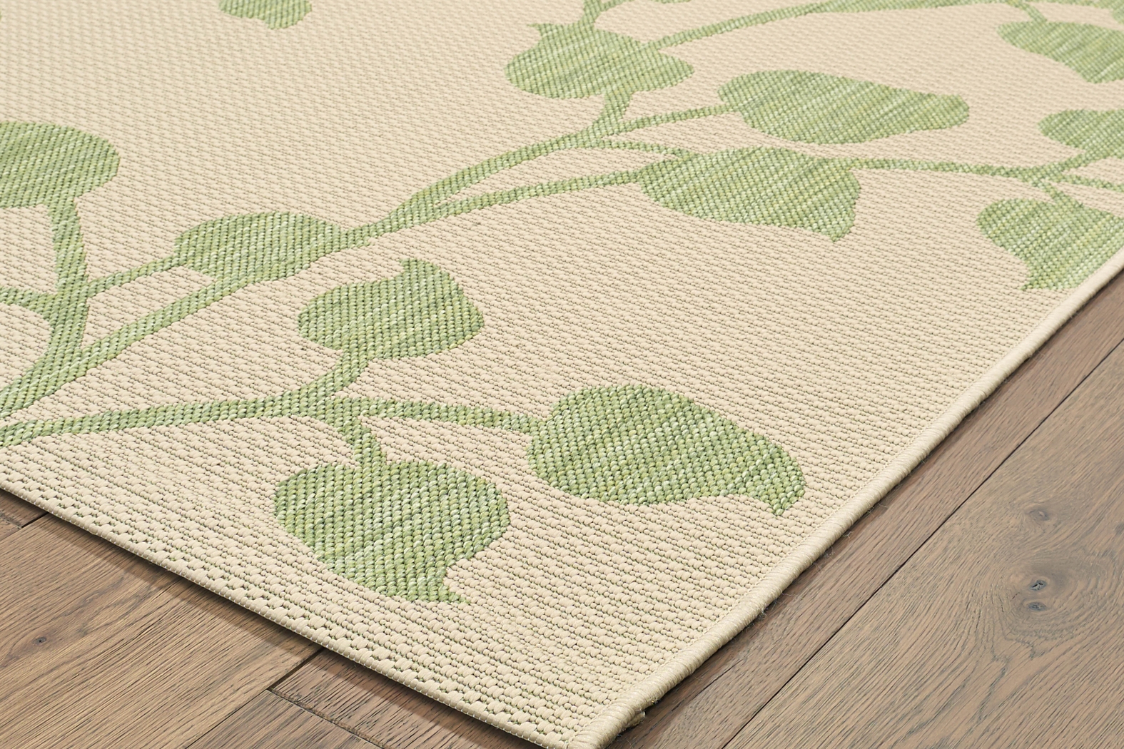 Cherine Green 9'5 x 7'9 Indoor/Outdoor Rug - Thumbnail - Image 2