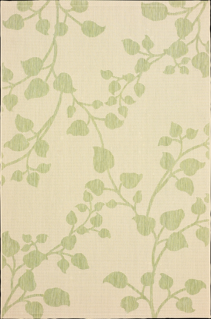 Cherine Green 9'5 x 7'9 Indoor/Outdoor Rug - Thumbnail - Image 1