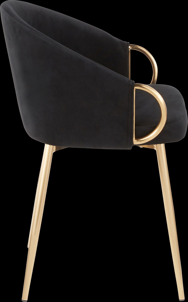 Cherlyn Black Side Chair - Thumbnail - Image 2