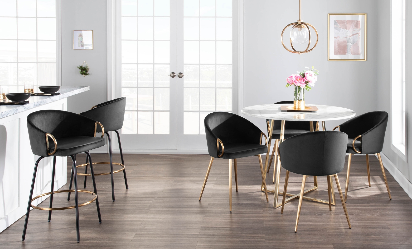 Cherlyn Black Side Chair - Thumbnail - Image 7