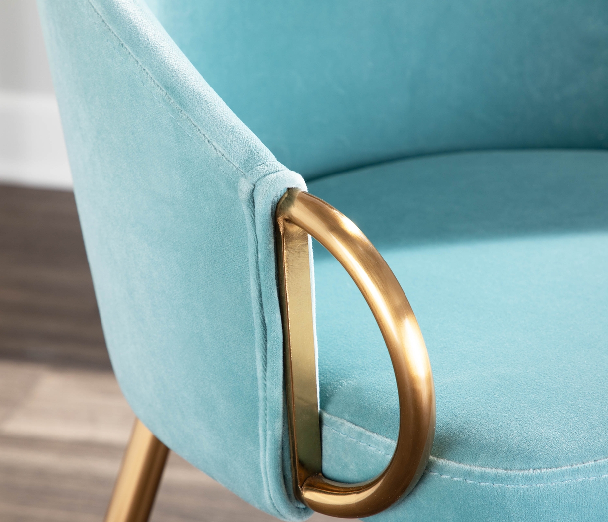 Cherlyn Blue Side Chair, Set of 2 - Thumbnail - Image 6