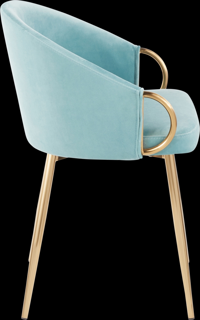 Cherlyn Blue Side Chair, Set of 2 - Thumbnail - Image 9