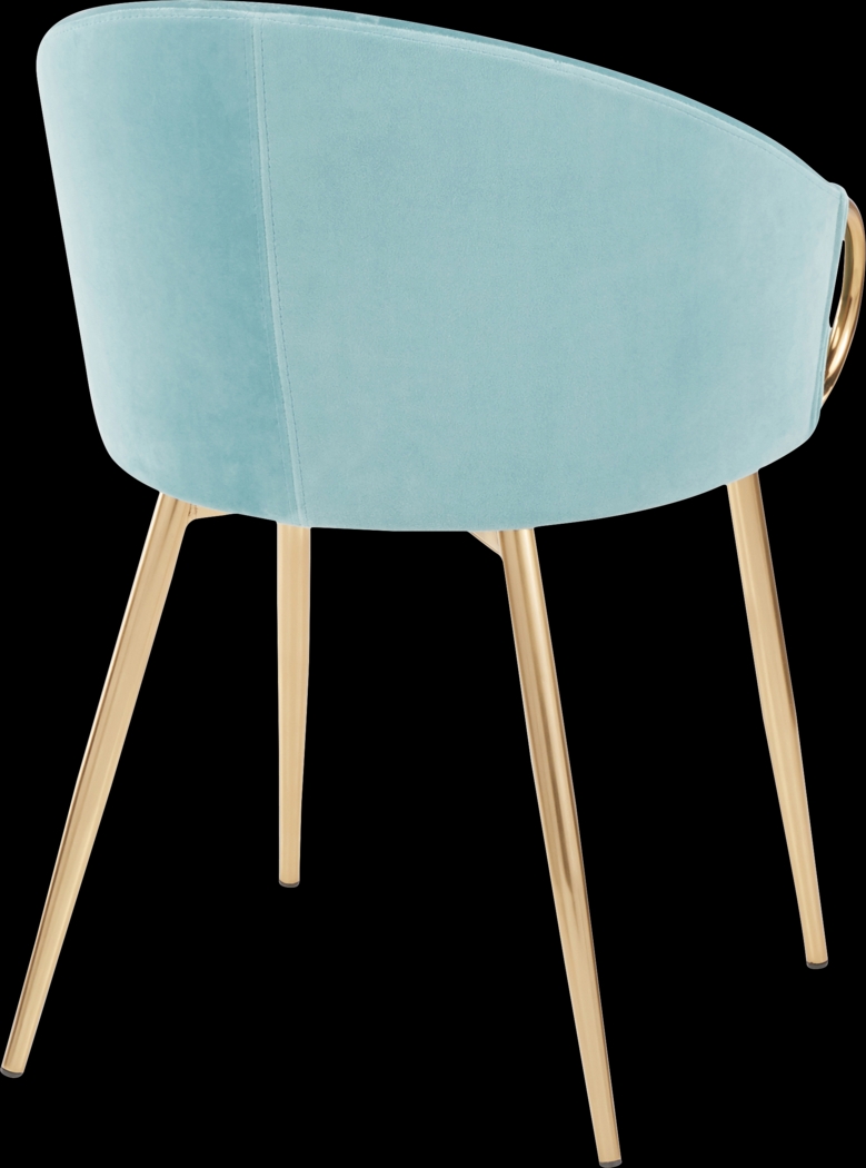 Cherlyn Blue Side Chair - Thumbnail - Image 3