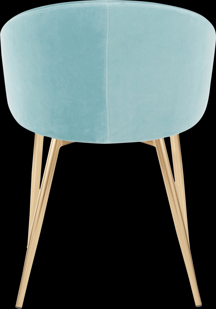 Cherlyn Blue Side Chair - Thumbnail - Image 4