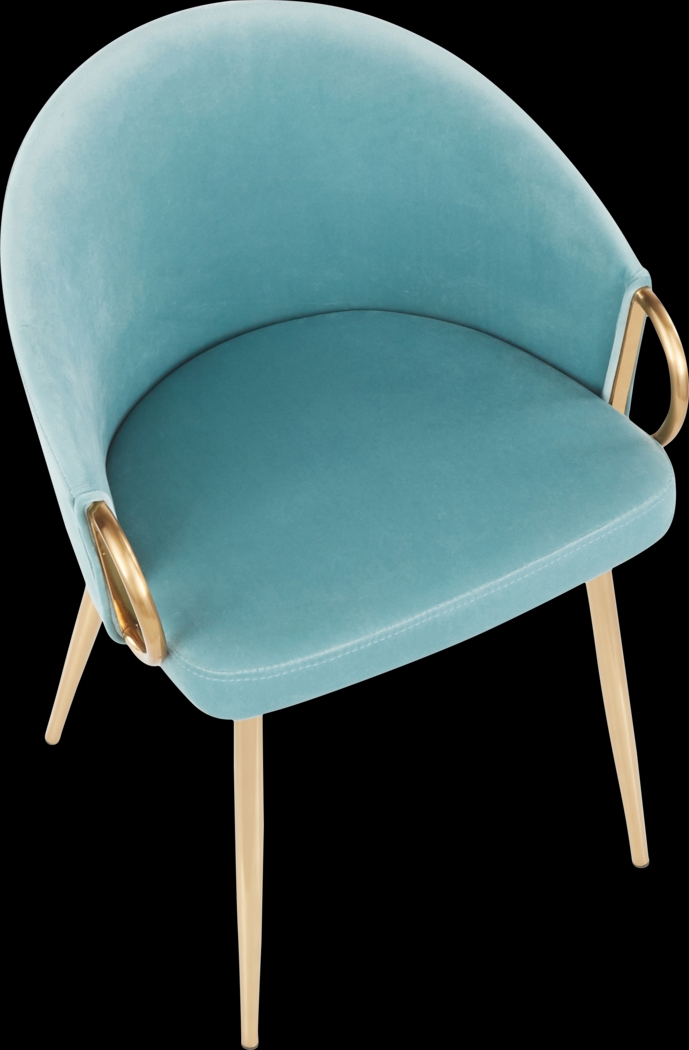 Cherlyn Blue Side Chair - Thumbnail - Image 5