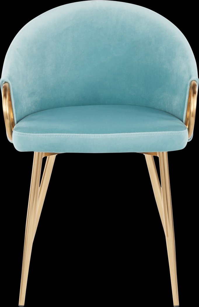 Cherlyn Blue Side Chair - Thumbnail - Image 1