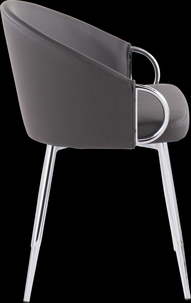 Cherlyn Gray Side Chair - Thumbnail - Image 2