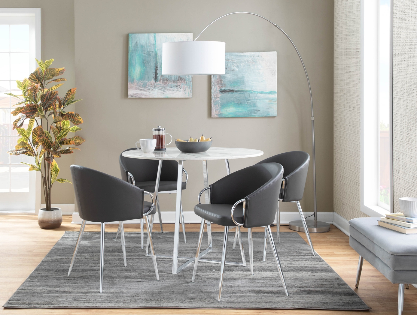 Cherlyn Gray Side Chair - Thumbnail - Image 7