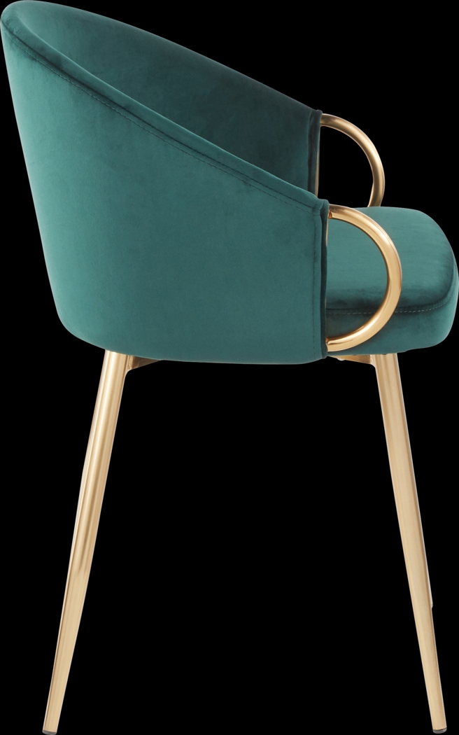 Cherlyn Green Side Chair - Thumbnail - Image 2
