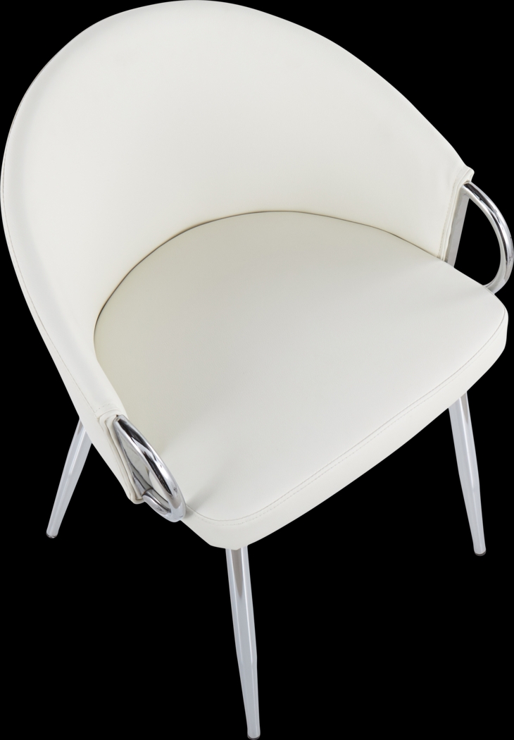 Cherlyn White Side Chair - Thumbnail - Image 6