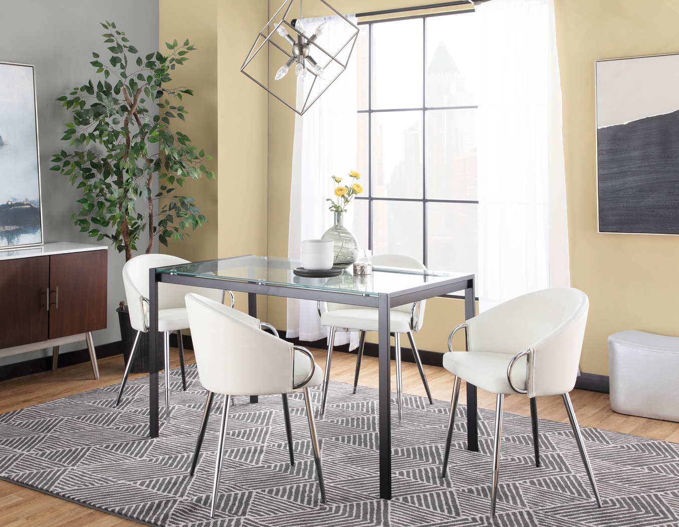 Cherlyn White Side Chair - Thumbnail - Image 9