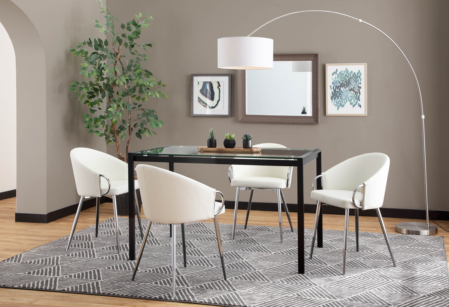 Cherlyn White Side Chair - Thumbnail - Image 10