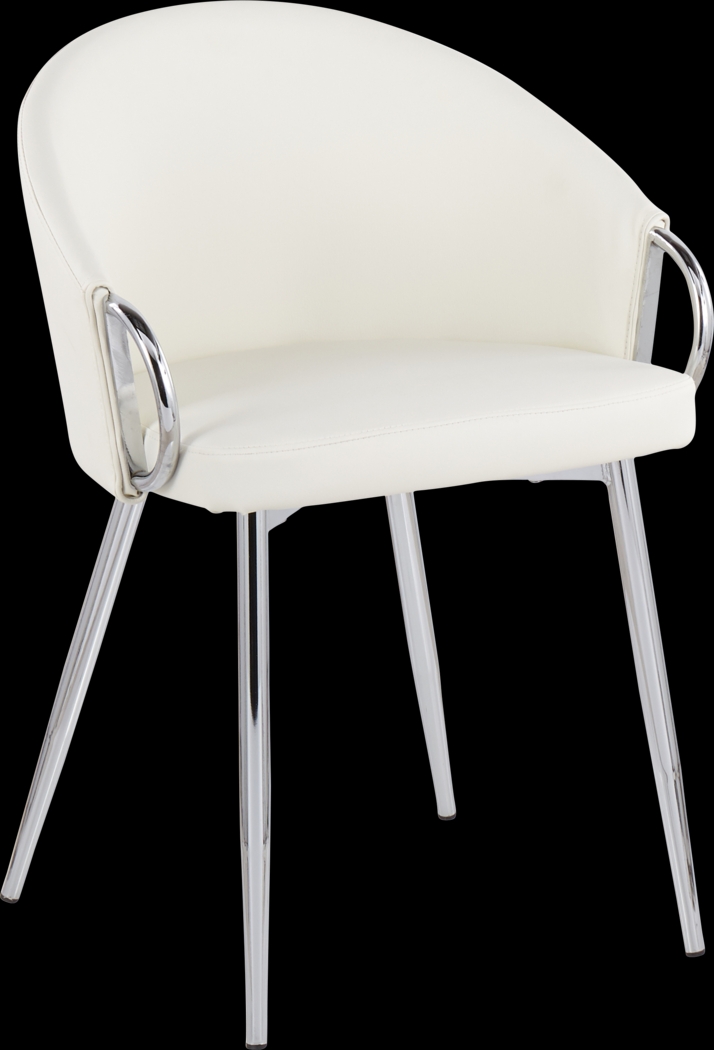 Cherlyn White Side Chair - Thumbnail - Image 1