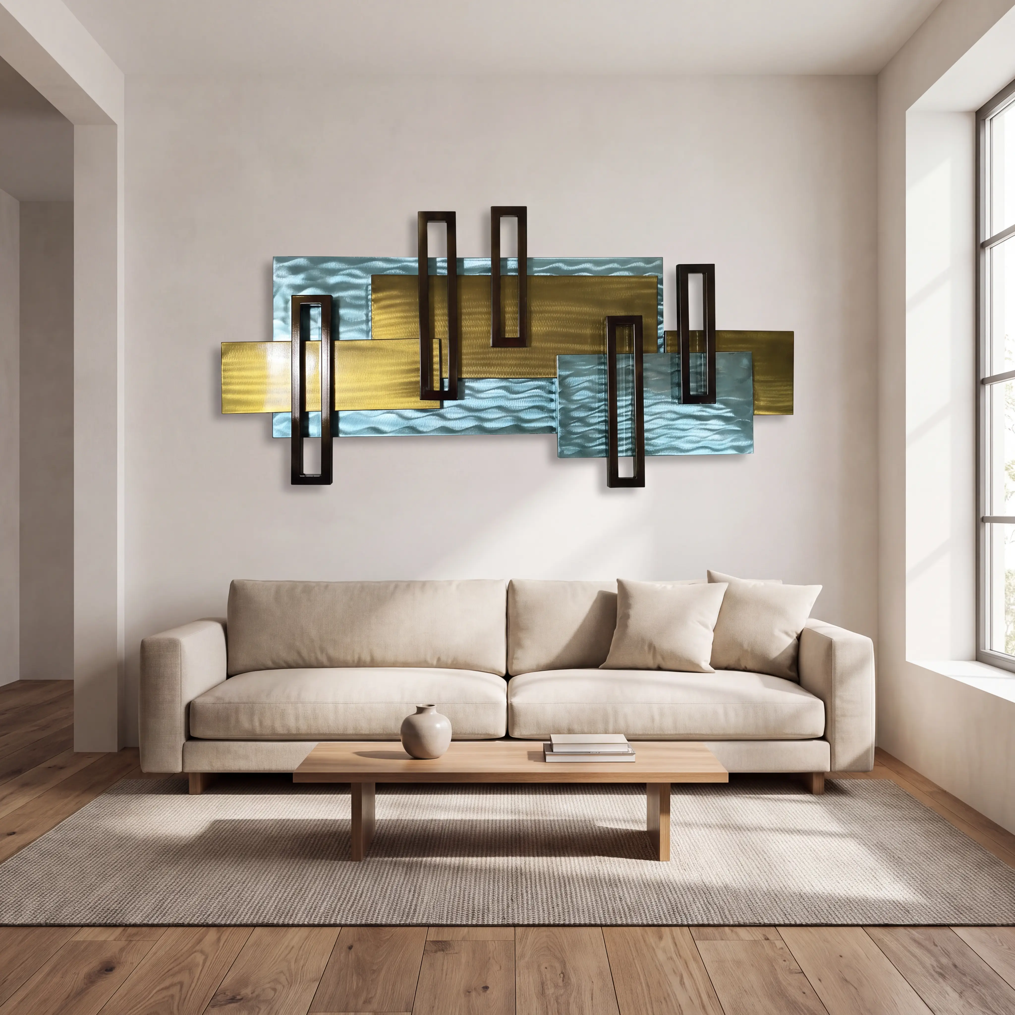 Cherrelle Blue Indoor/Outdoor Wall Art - Thumbnail - Image 2