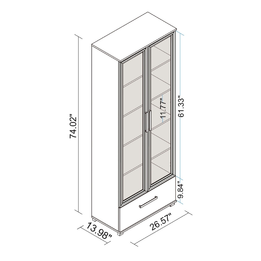 Cherryhill White Bookcase - Thumbnail - Image 10