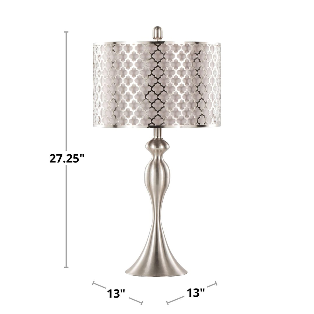 Cheryl Court Silver Table Lamps, Set of 2 - Thumbnail - Image 9
