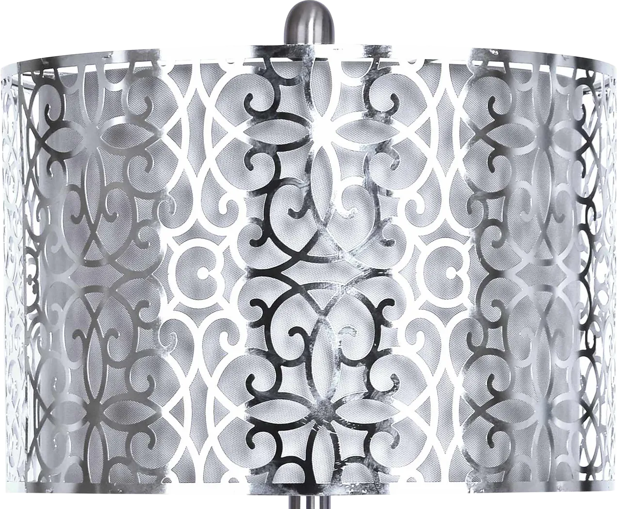 Cheryl Court Silver Lamp Set of 2 - Thumbnail - Image 2