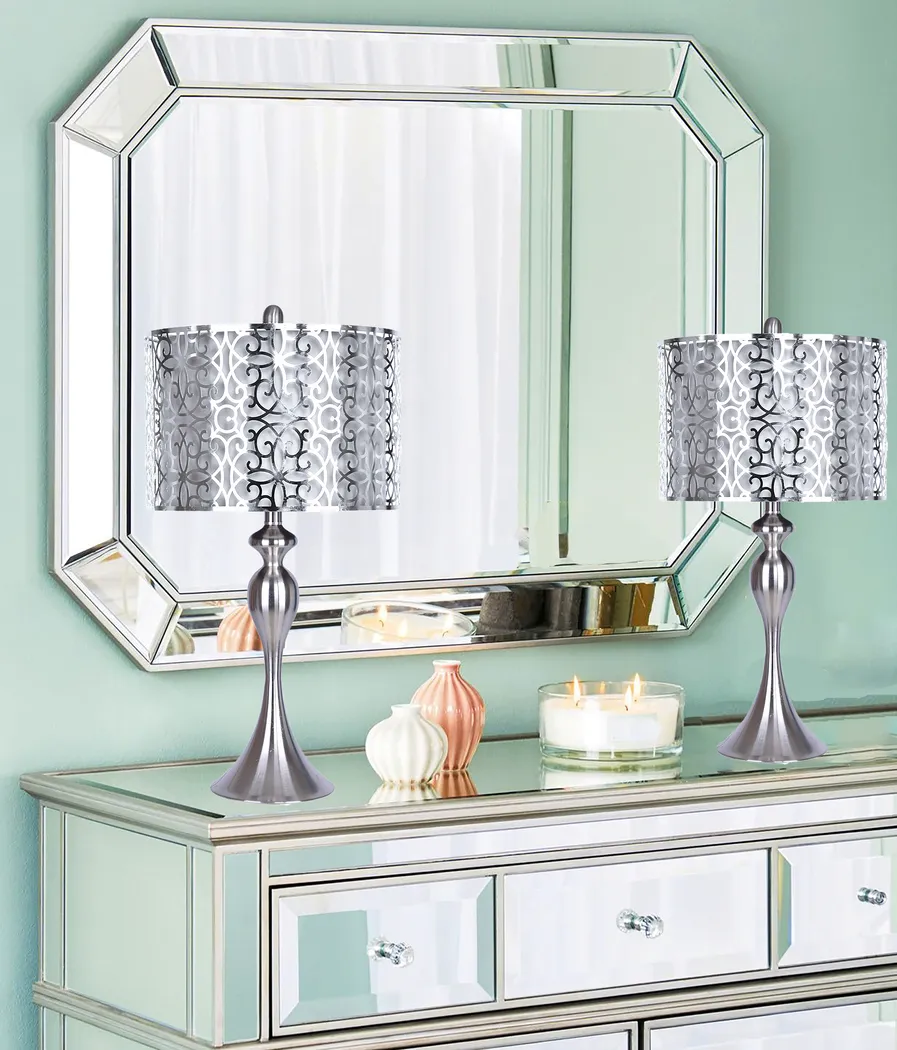 Cheryl Court Silver Lamp Set of 2 - Thumbnail - Image 3