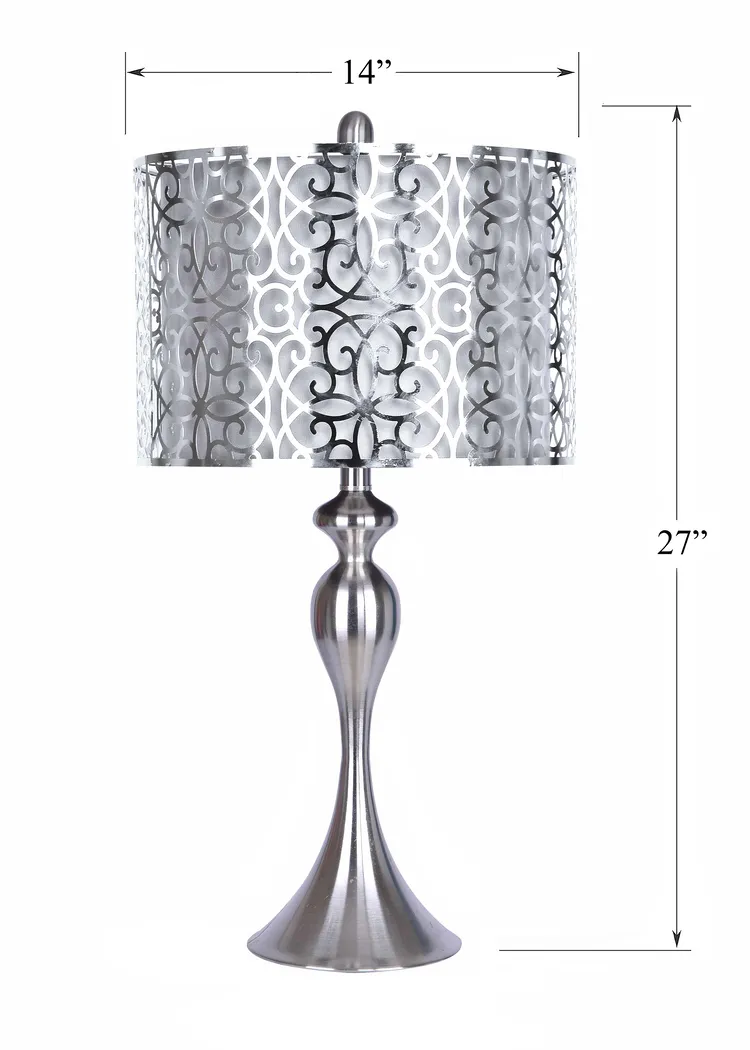 Cheryl Court Silver Lamp Set of 2 - Thumbnail - Image 4