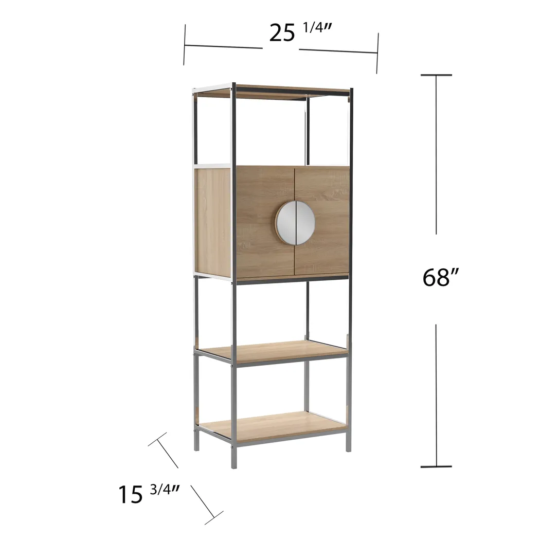 Chesboro Natural Bar Cabinet - Image 10
