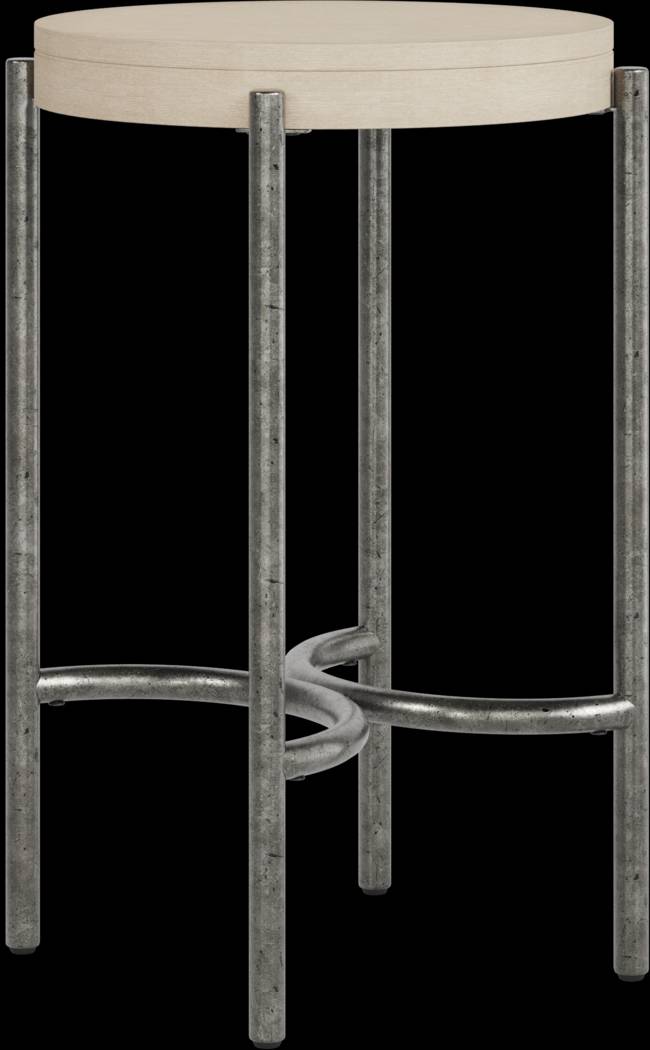 Cheshire Gray Round Side Table - Thumbnail - Image 1