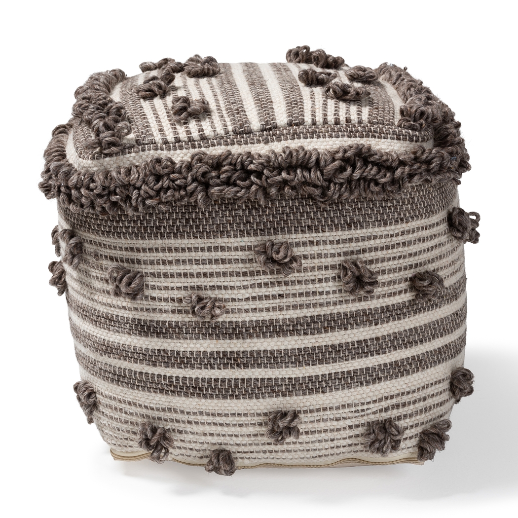 Chessington Brown Pouf - Thumbnail - Image 2