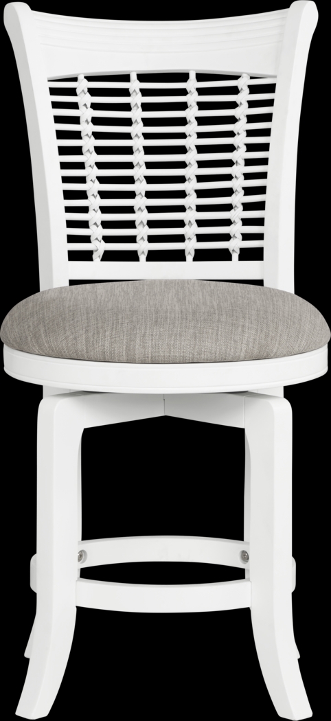 Chesterman White Counter Height Swivel Stool - Thumbnail - Image 2