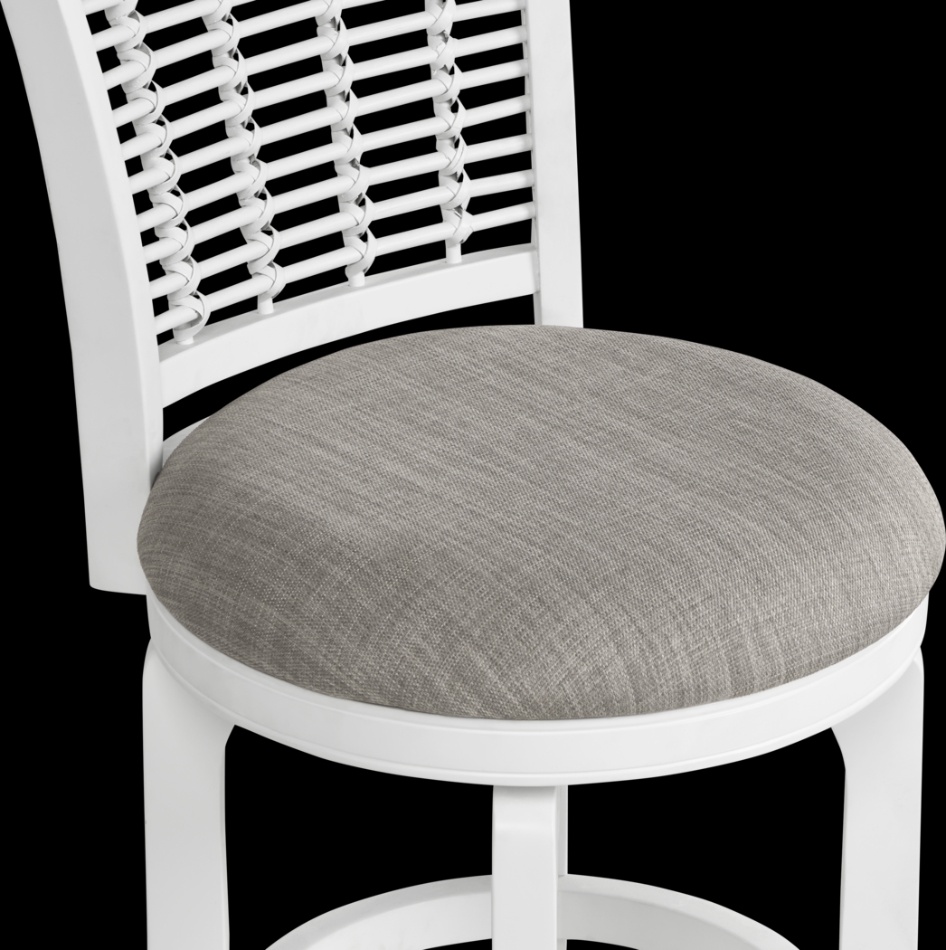 Chesterman White Counter Height Swivel Stool - Thumbnail - Image 3