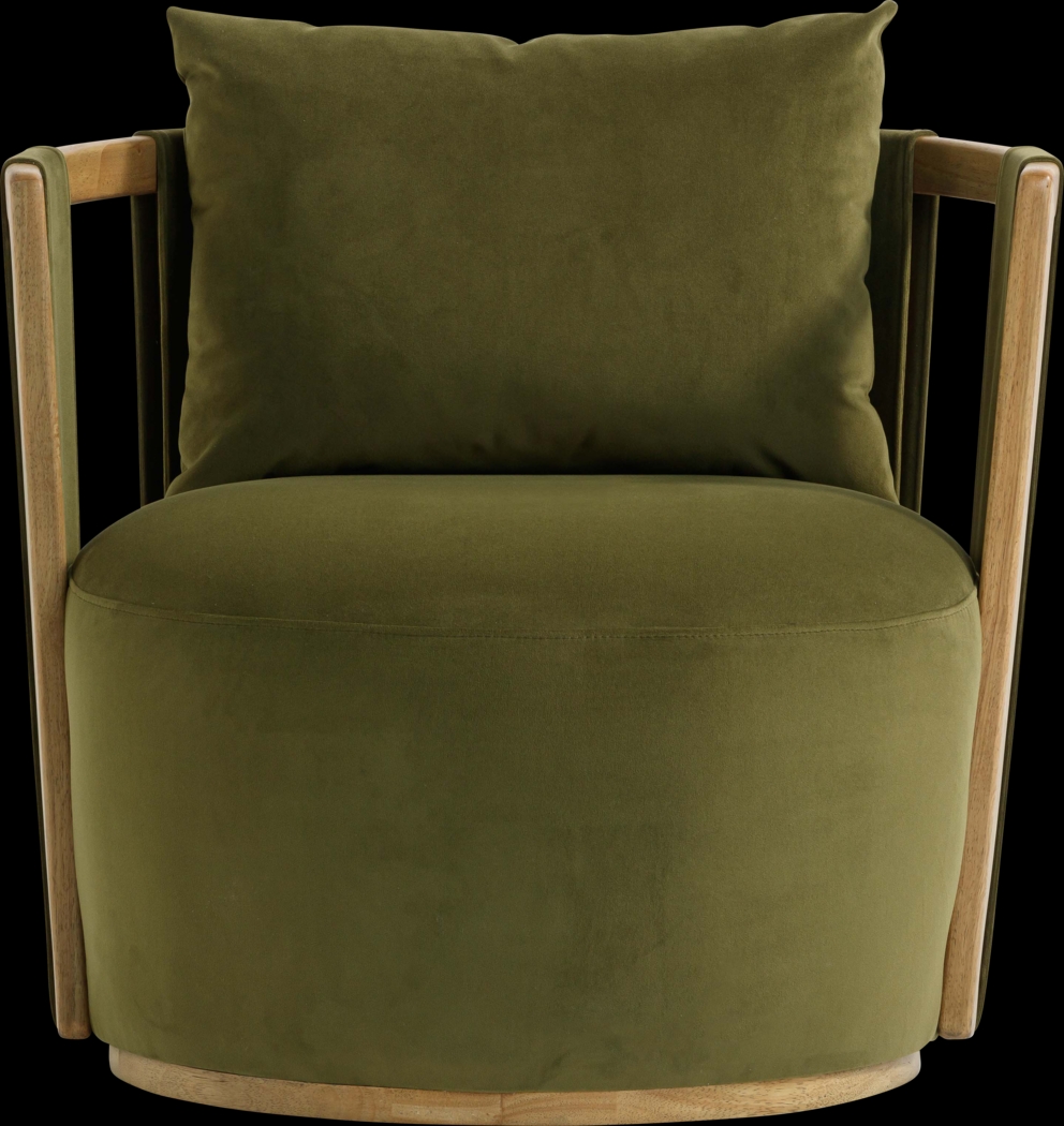 Chesterna Green Swivel Accent Chair - Thumbnail - Image 3