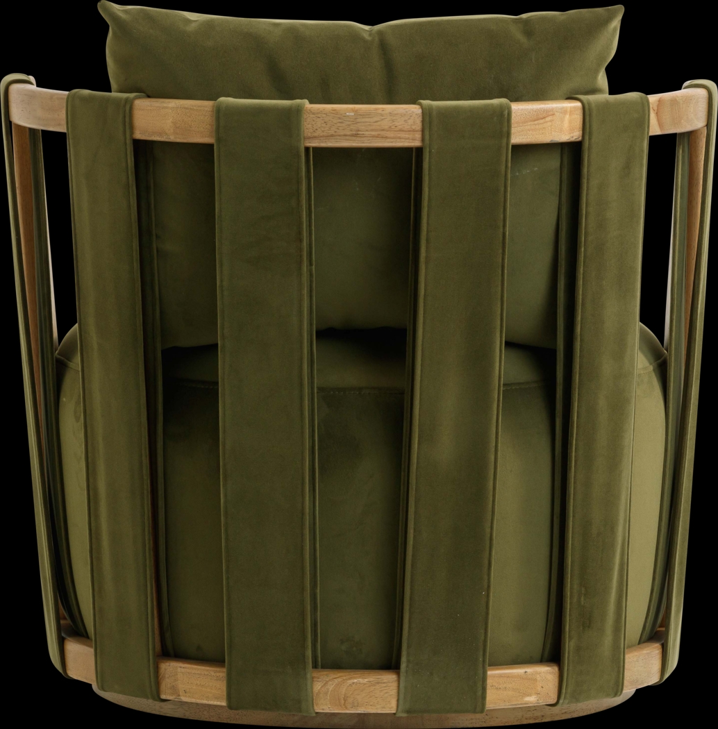 Chesterna Green Swivel Accent Chair - Thumbnail - Image 4