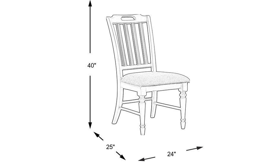 Dimension Image. Please refer to the Dimension Tab on this page for dimension details.