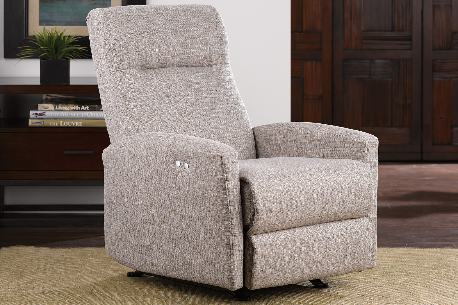 Cheswold Beige Power Recliner - Thumbnail - Image 2