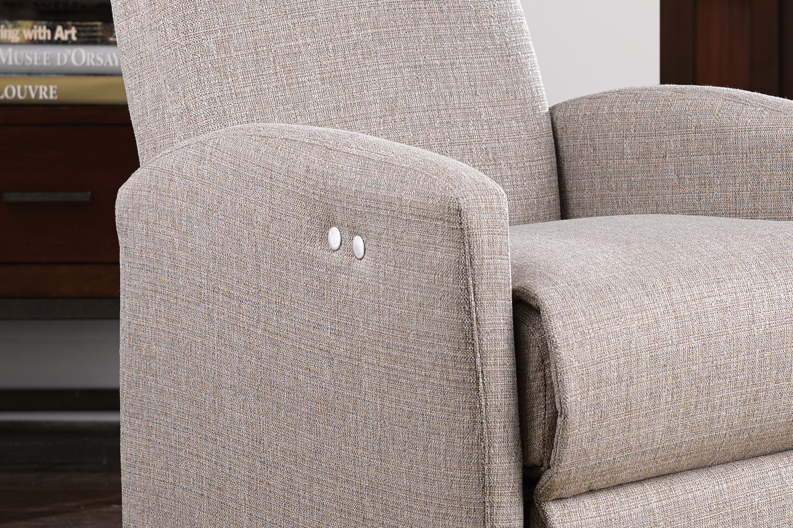 Cheswold Beige Power Recliner - Thumbnail - Image 4