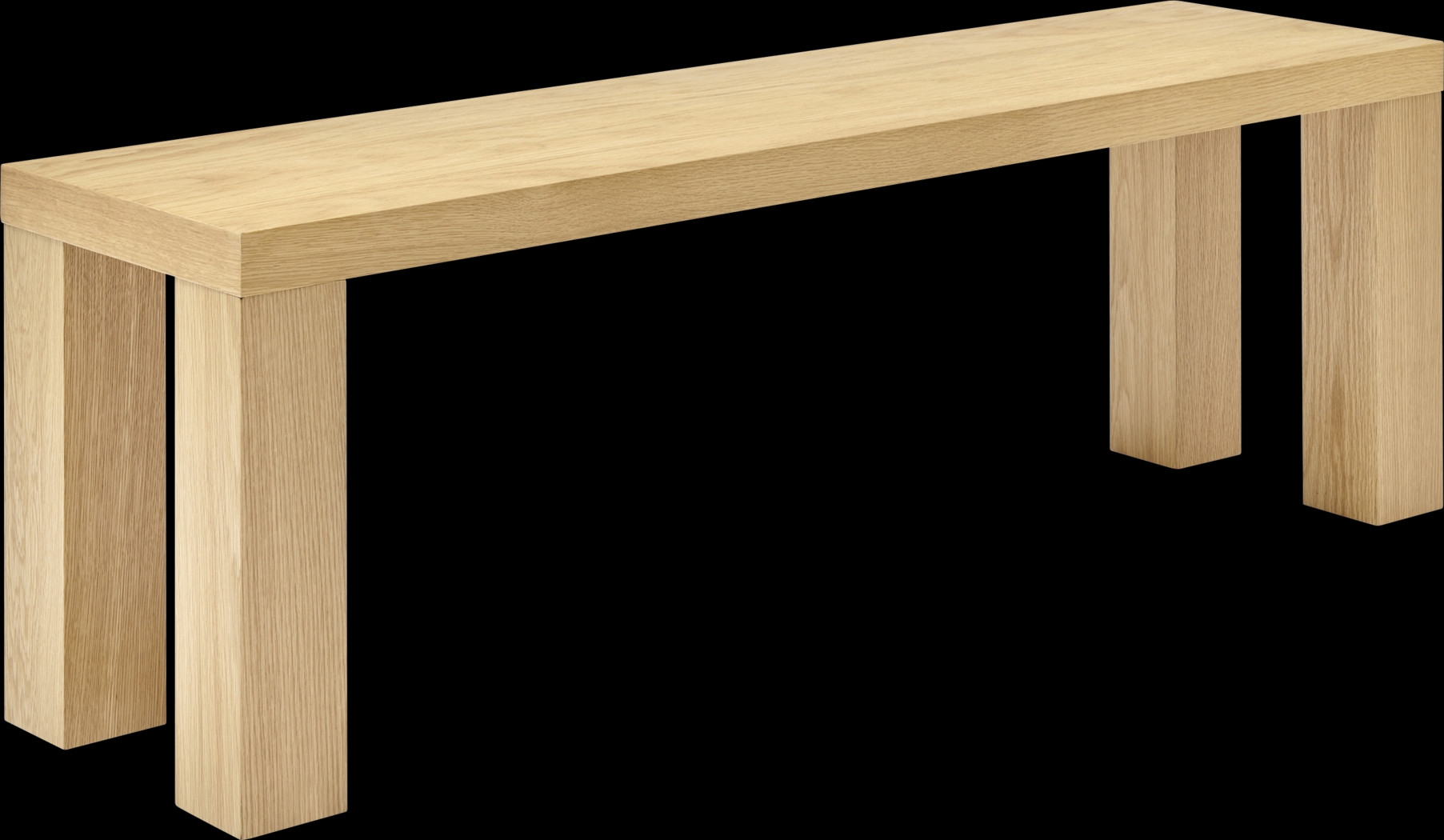 Chevae Brown 57 in. Dining Bench - Thumbnail - Image 3