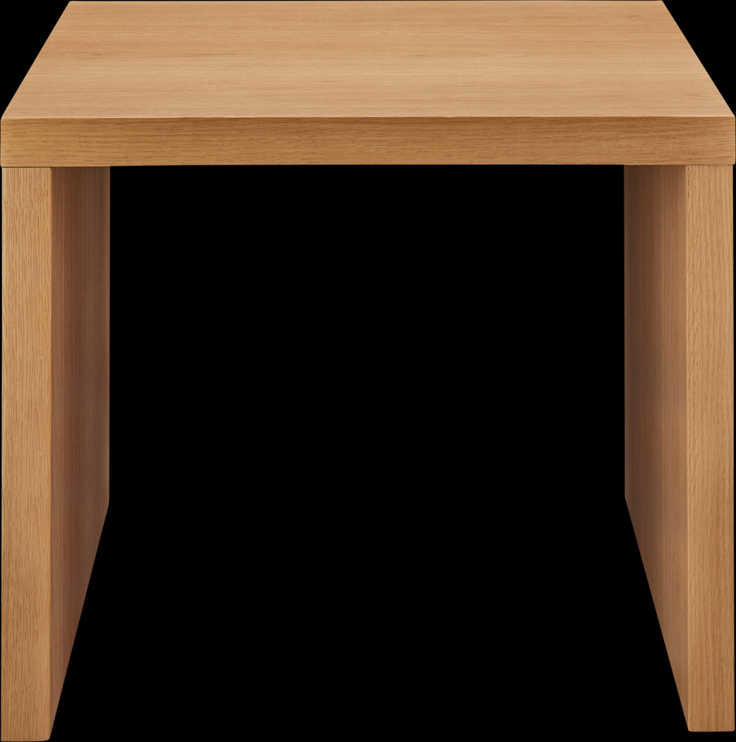Chevae Light Brown Side Table - Thumbnail - Image 1