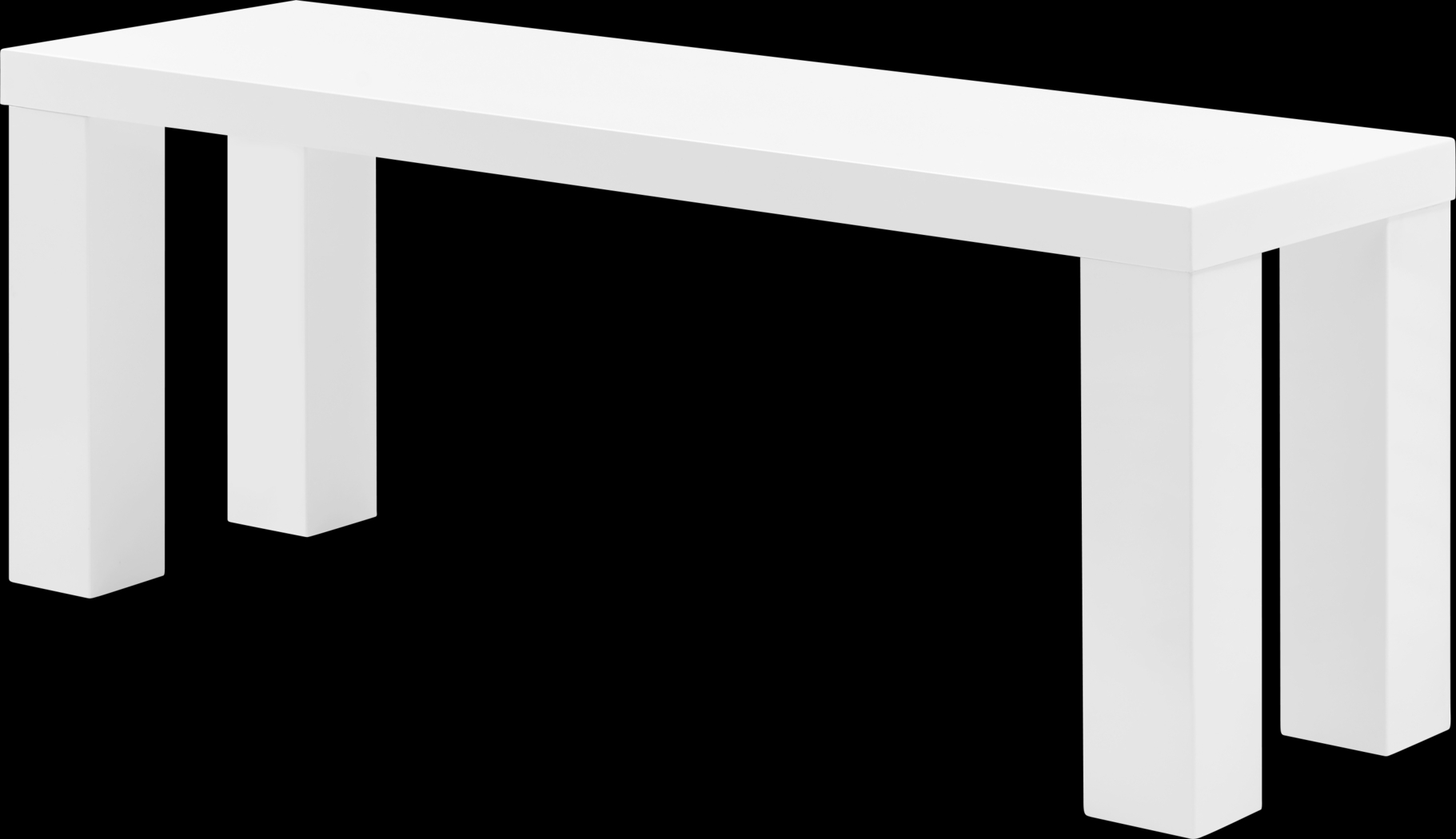 Chevae White 49 in. Dining Bench - Thumbnail - Image 1