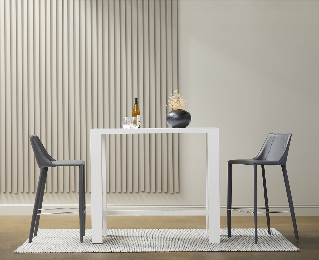 Chevae White Bar Height Table - Thumbnail - Image 4