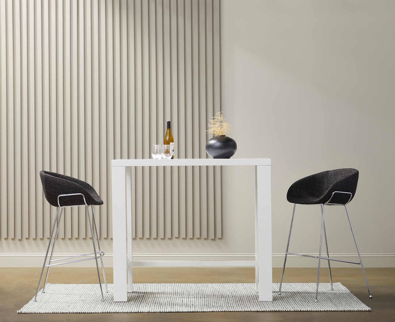 Chevae White Bar Height Table - Thumbnail - Image 5