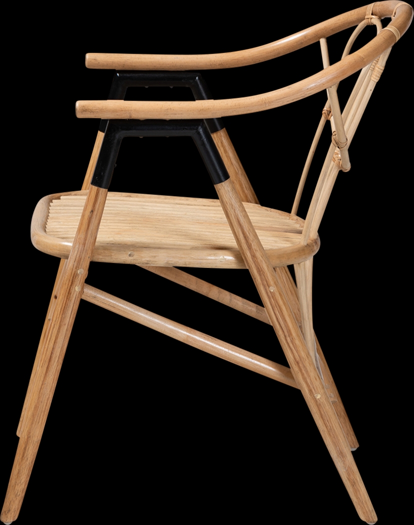 Chezelle Brown Arm Chair - Thumbnail - Image 4