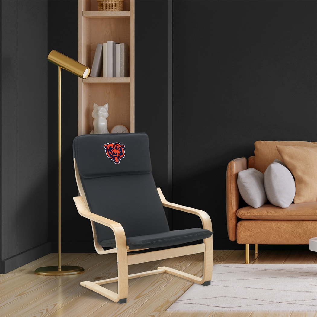 Chicago Bears Black Accent Chair - Thumbnail - Image 4