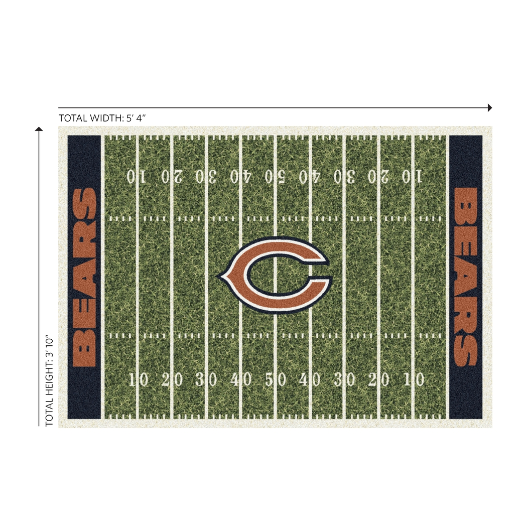 Chicago Bears Green 4' x 6' Rug - Thumbnail - Image 4