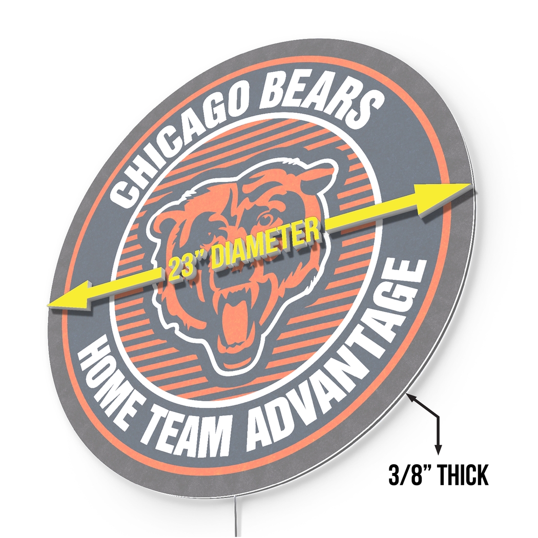 Chicago Bears LED Wall Decor - Thumbnail - Image 7