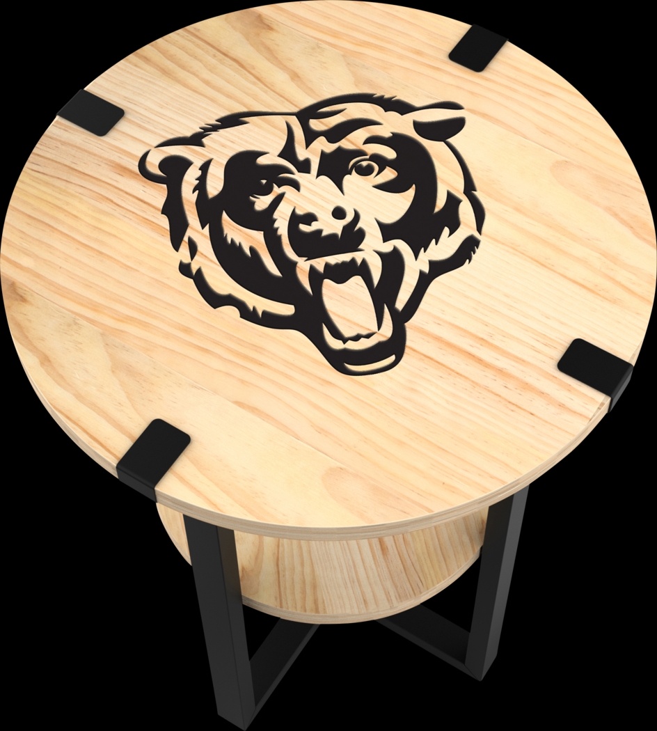 Chicago Bears Side Table - Thumbnail - Image 4