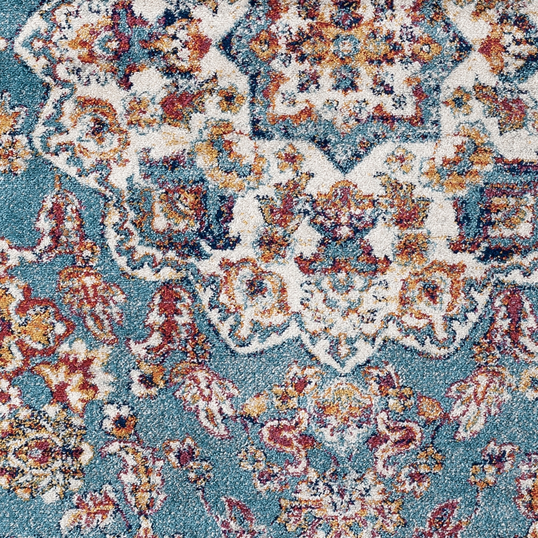 Chicana Blue 5' x 7'6 Rug - Thumbnail - Image 5
