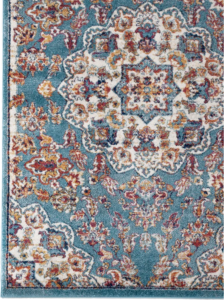 Chicana Blue 7'9 x 9'9 Rug - Thumbnail - Image 4