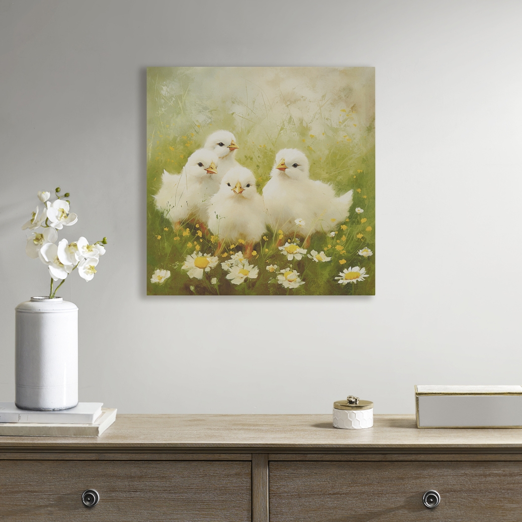 Chicks In The Sun Green Wall Decor - Thumbnail - Image 2