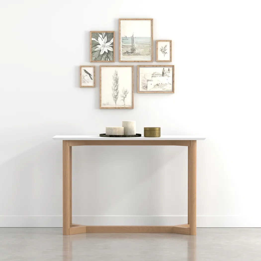 Chicotey White Console Table - Thumbnail - Image 2