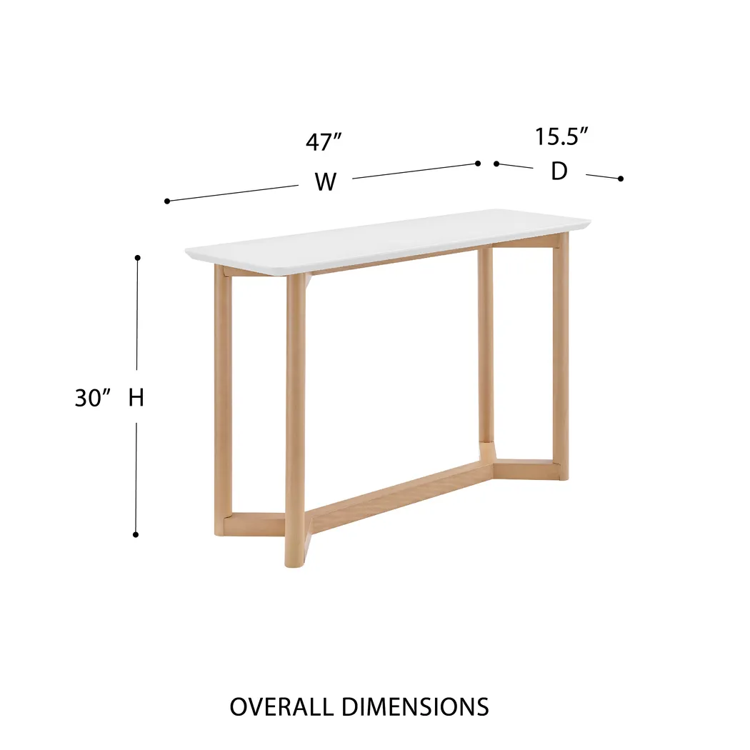 Chicotey White Console Table - Thumbnail - Image 8