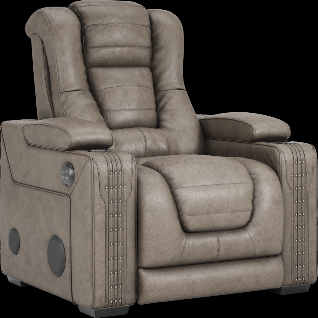 Eric Church Highway To Home Chief Taupe 8 Pc Dual Power Reclining Living Room - Thumbnail - Image 30